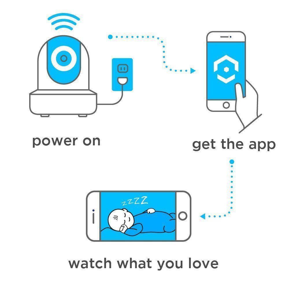 Amcrest 1080P HD IP2M-841B IP WiFi Wireless Network Security 30 FPS Camera