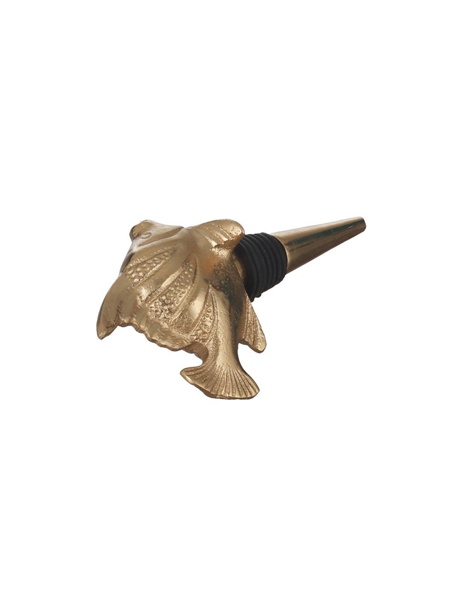 Trovea's Fish Design Golden Bottle Stopper
