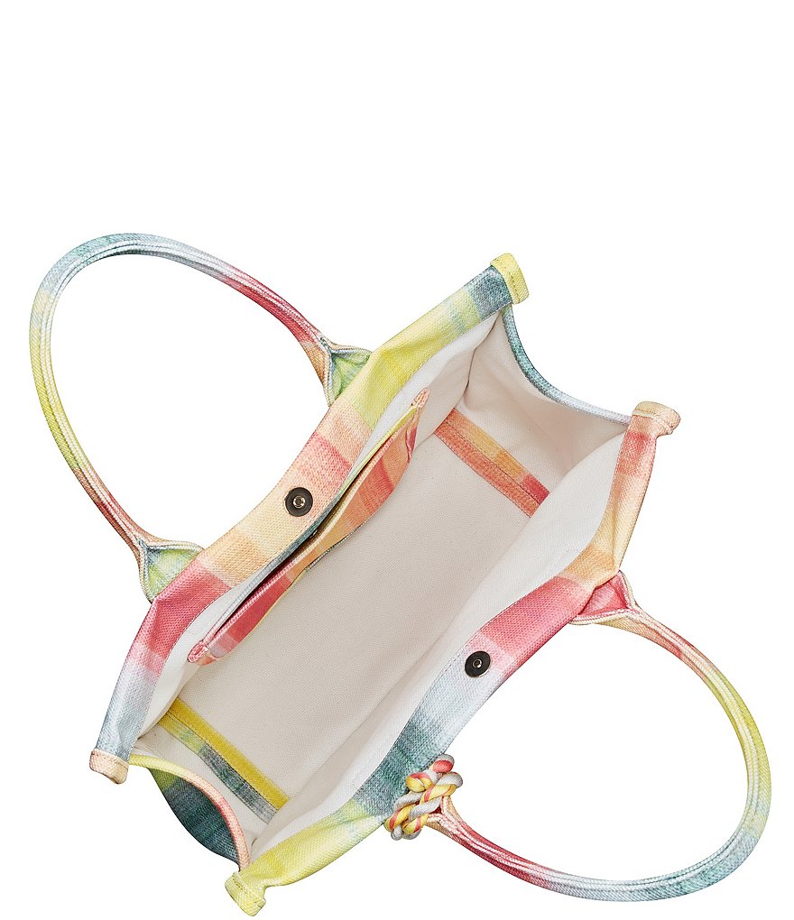 Vince Camuto Orla Striped Textured Canvas Tote