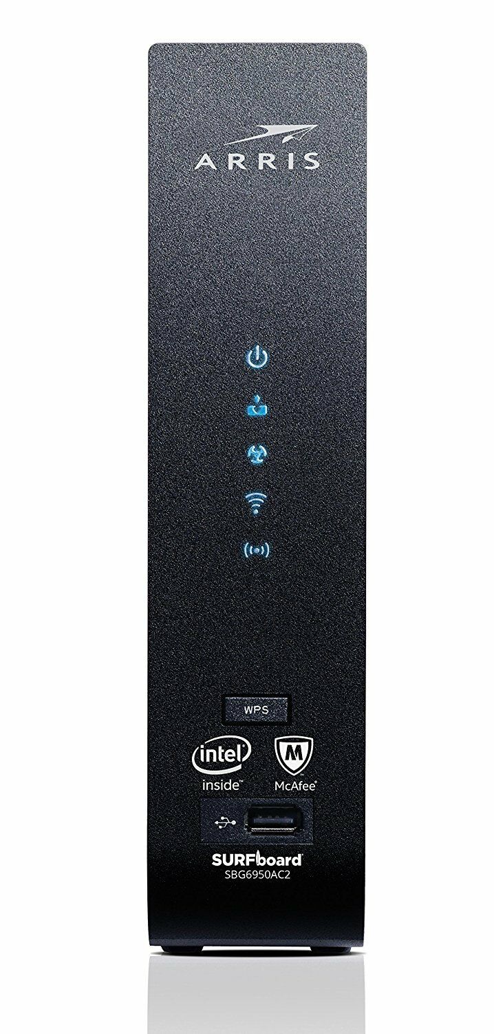 Arris SURFboard (16x4) Docsis 3.0 Cable Modem Plus AC1900 Dual Band Wi-Fi Router, Certified for Xfinity, Spectrum, Cox & More (SBG6950AC2)