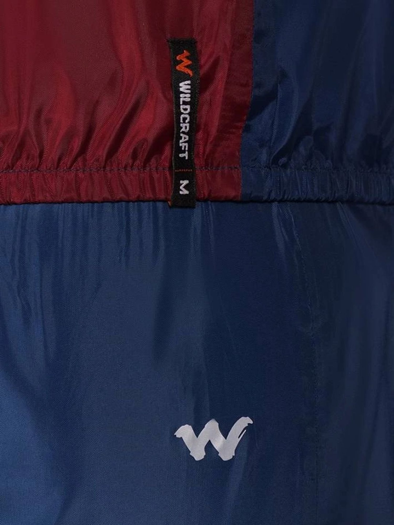 Wildcraft Maroon & Navy Regular Fit Colour Block Raincoat Set