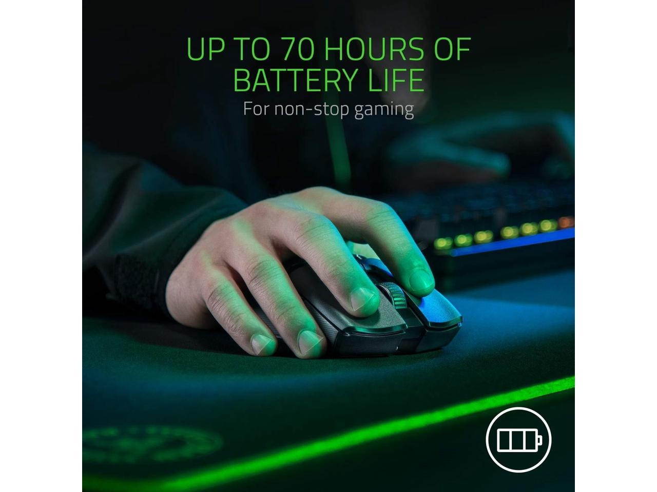 Razer Viper Ultimate Hyperspeed Lightest Wireless Gaming Mouse & RGB Charging Dock: Fastest Gaming Mouse Switch - 20K DPI Optical Sensor - Chroma Lighting - 8 Programmable Buttons - 70 Hr Battery