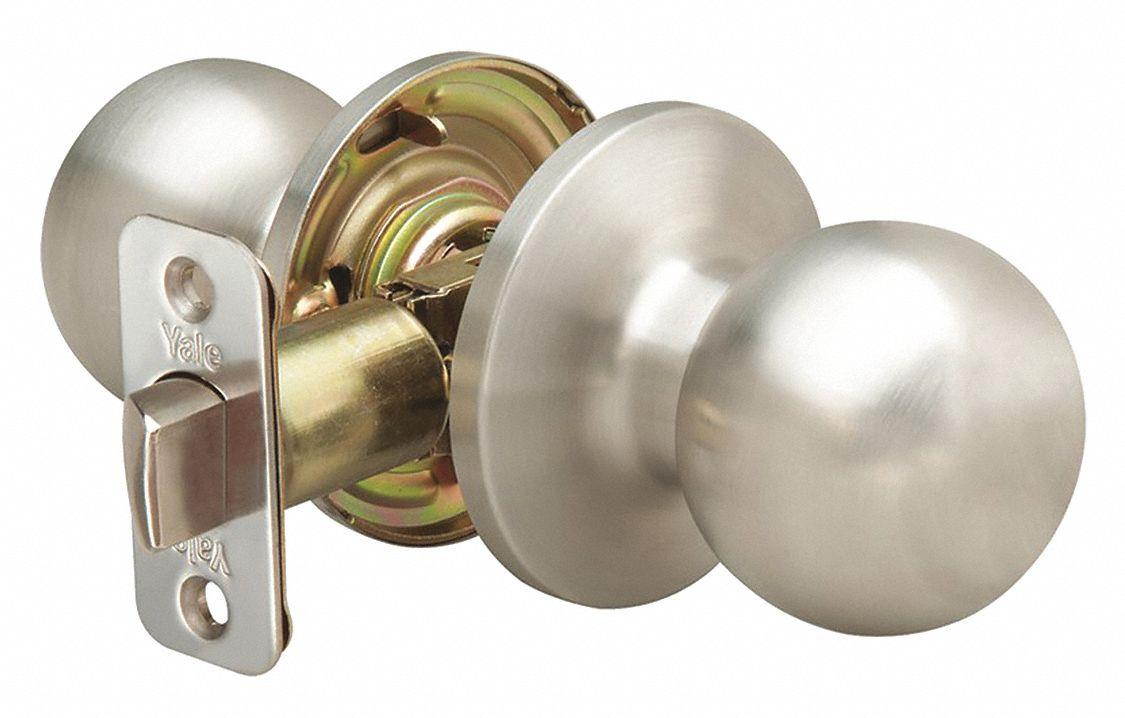 Yale Standard Duty Passage Athens-Series Knob Lockset, Stainless Steel Finish