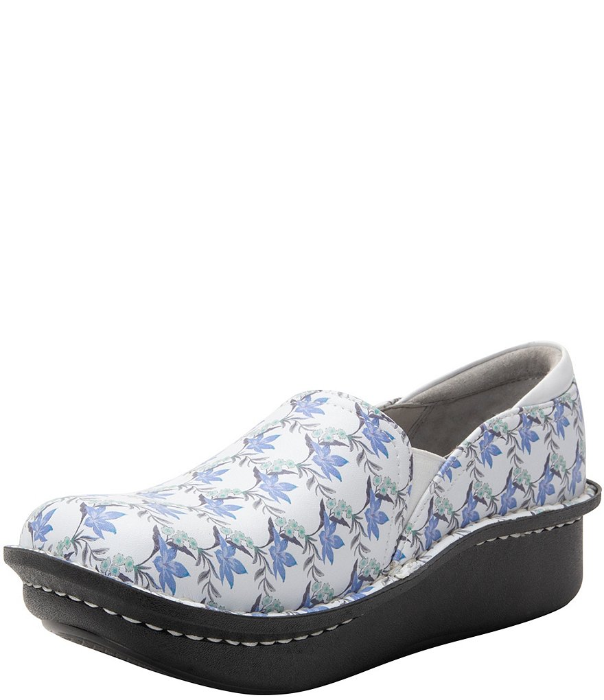 Alegria Debra Aloha White Clogs