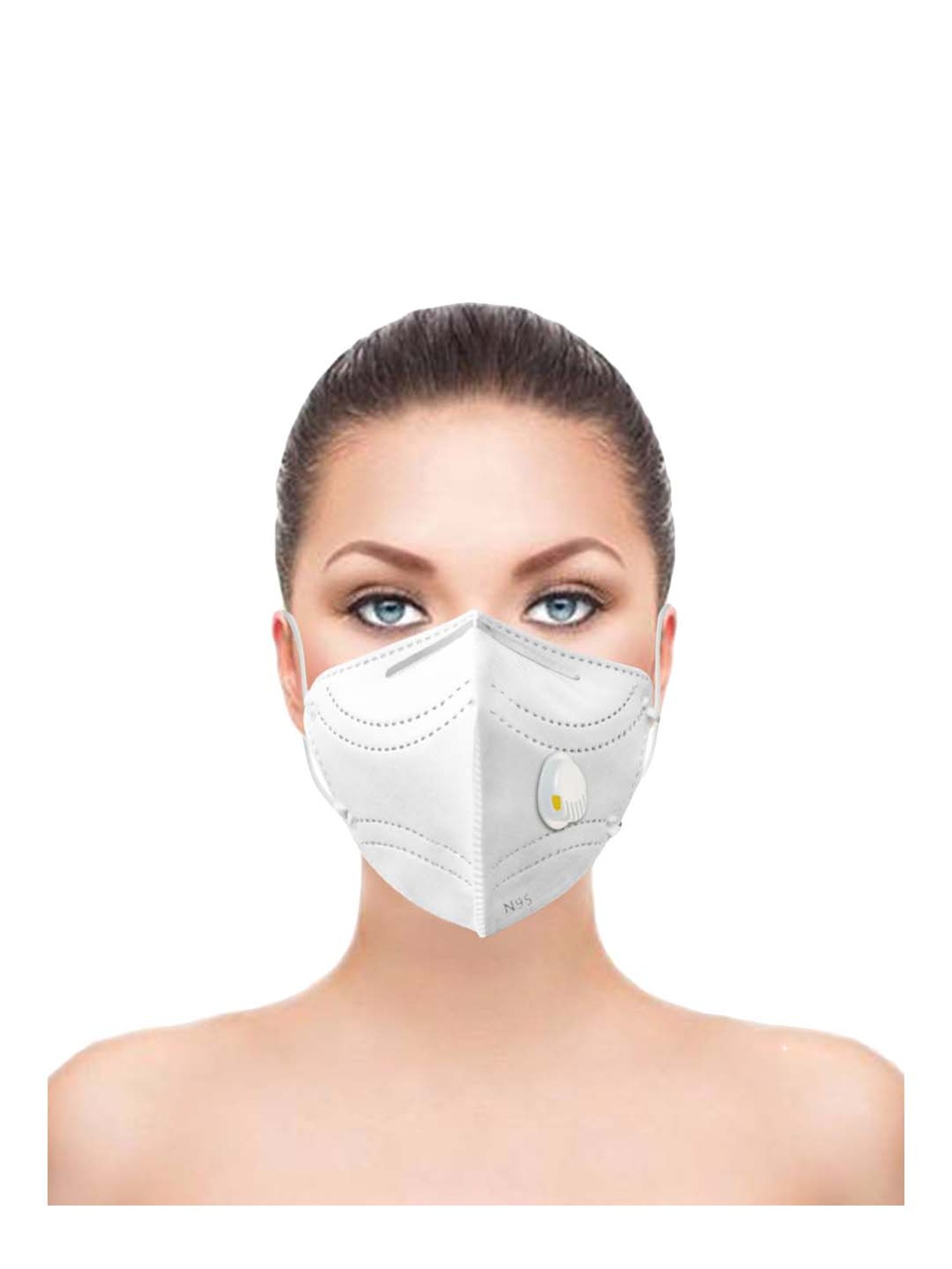 Lioncrown 5 Layered N95 Face Mask with Air Respirator - Pack of 2