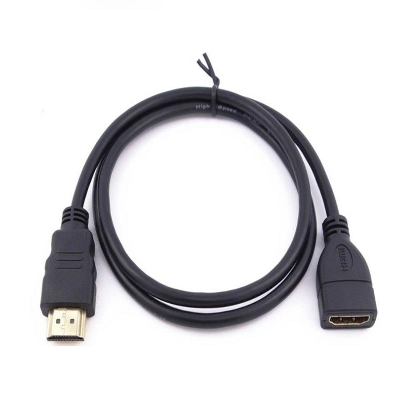HDMI Extension Cable male to female  HDMI 1080p 3D 1.4v HDMI M/F Extended Cable for HD TV LCD Laptop PS3 Projector