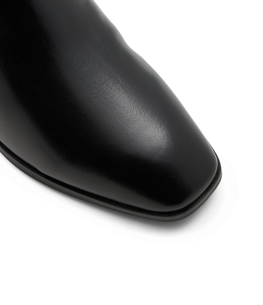 ALDO Kaelleflex Crinkle Leather Square Toe Ankle Booties