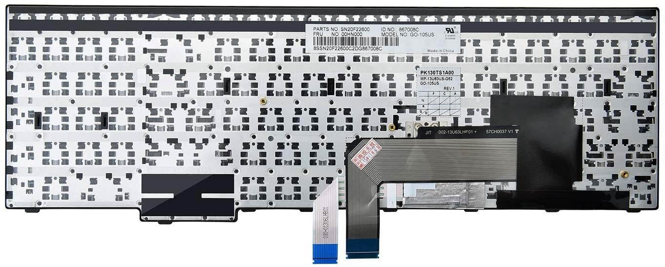 AUTENS Laptop Replacement Keyboard for Lenovo ThinkPad E550 E550c E555 E560 E565 Laptop No Backlight