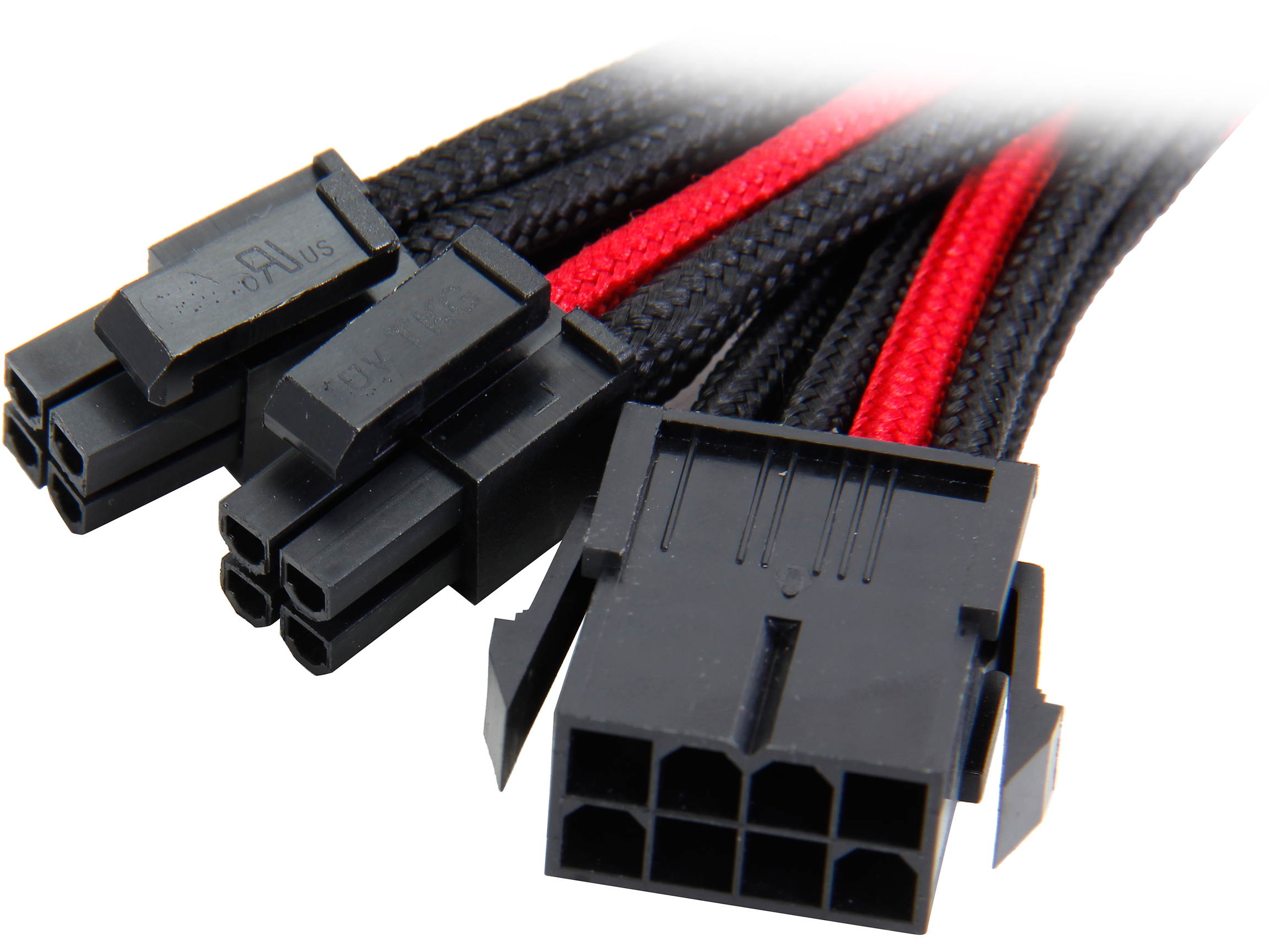 Silverstone PP07-EPS8W Sleeved Extension Power Supply Cable, 1 x 8pin to EPS12V 8pin(4+4) Connector