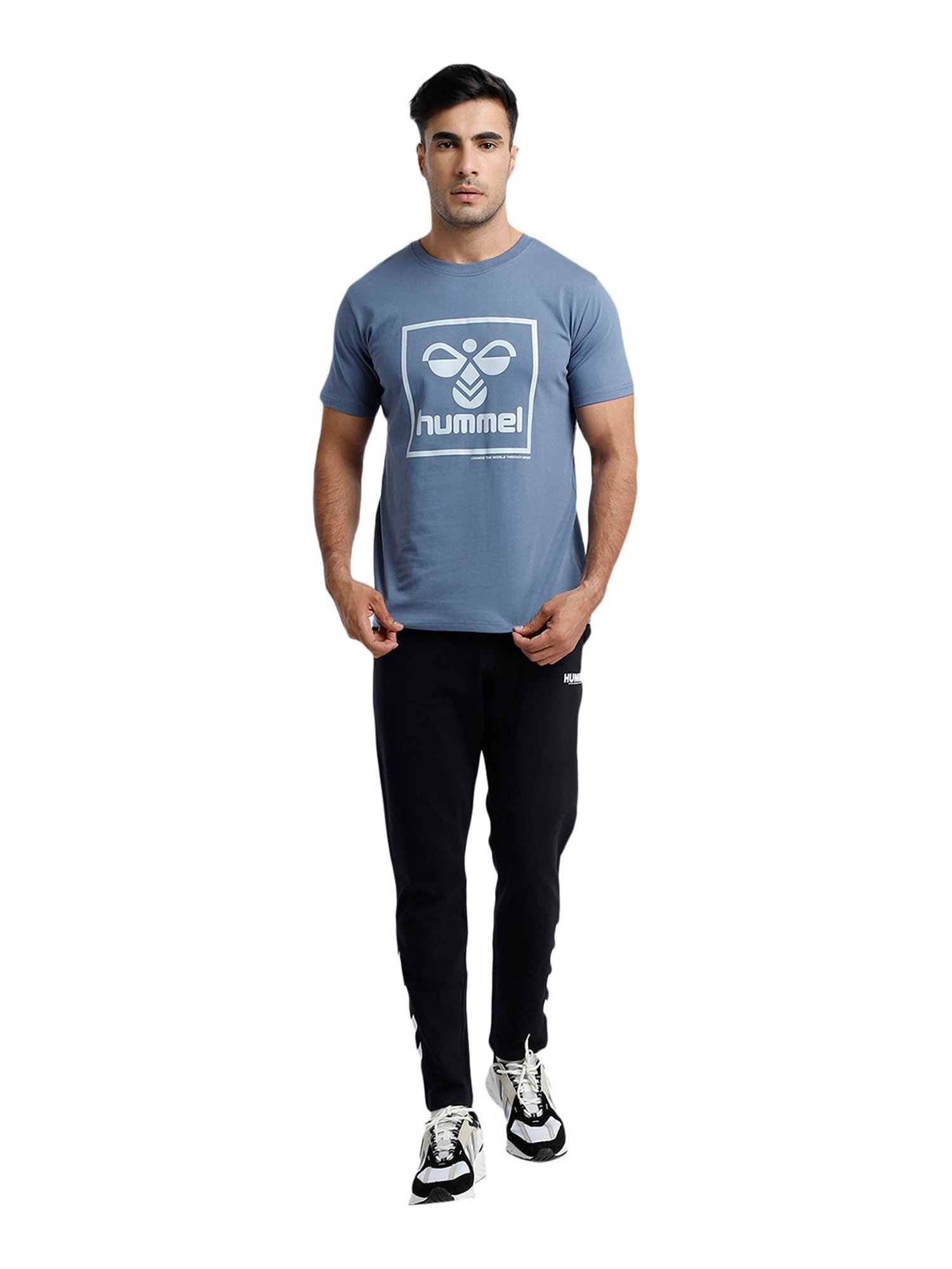 Hummel Blue Crew T-Shirt