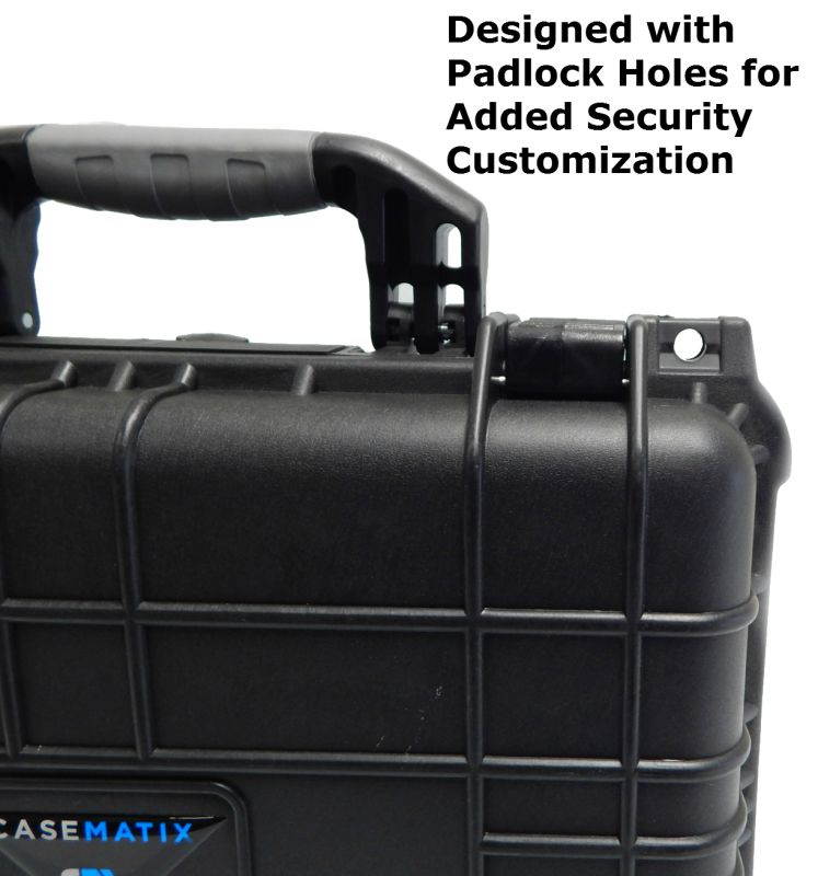 CASEMATIX Tough and Secure Projector Hard Case For RAGU Z720 HD Projector / Fixeover GP100 HD Projector / CiBest GP90 LCD Projector