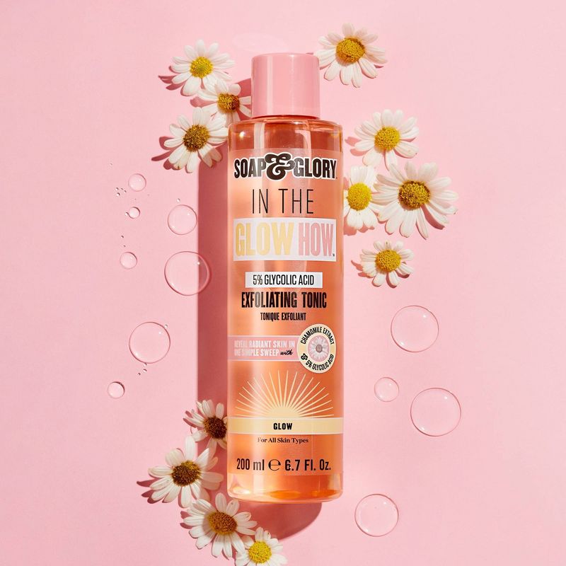 Soap & Glory In the Glow How Vitamin C 5% Glycolic Acid Exfoliating Tonic - 6.7 fl oz