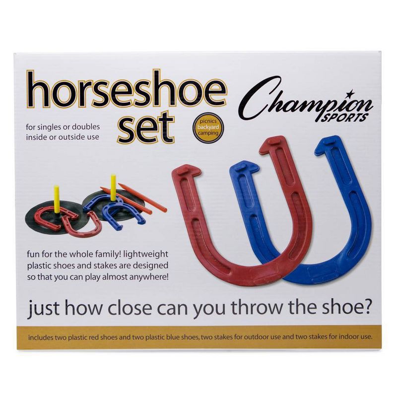 Champion Sports Rubber Horseshoes Set
