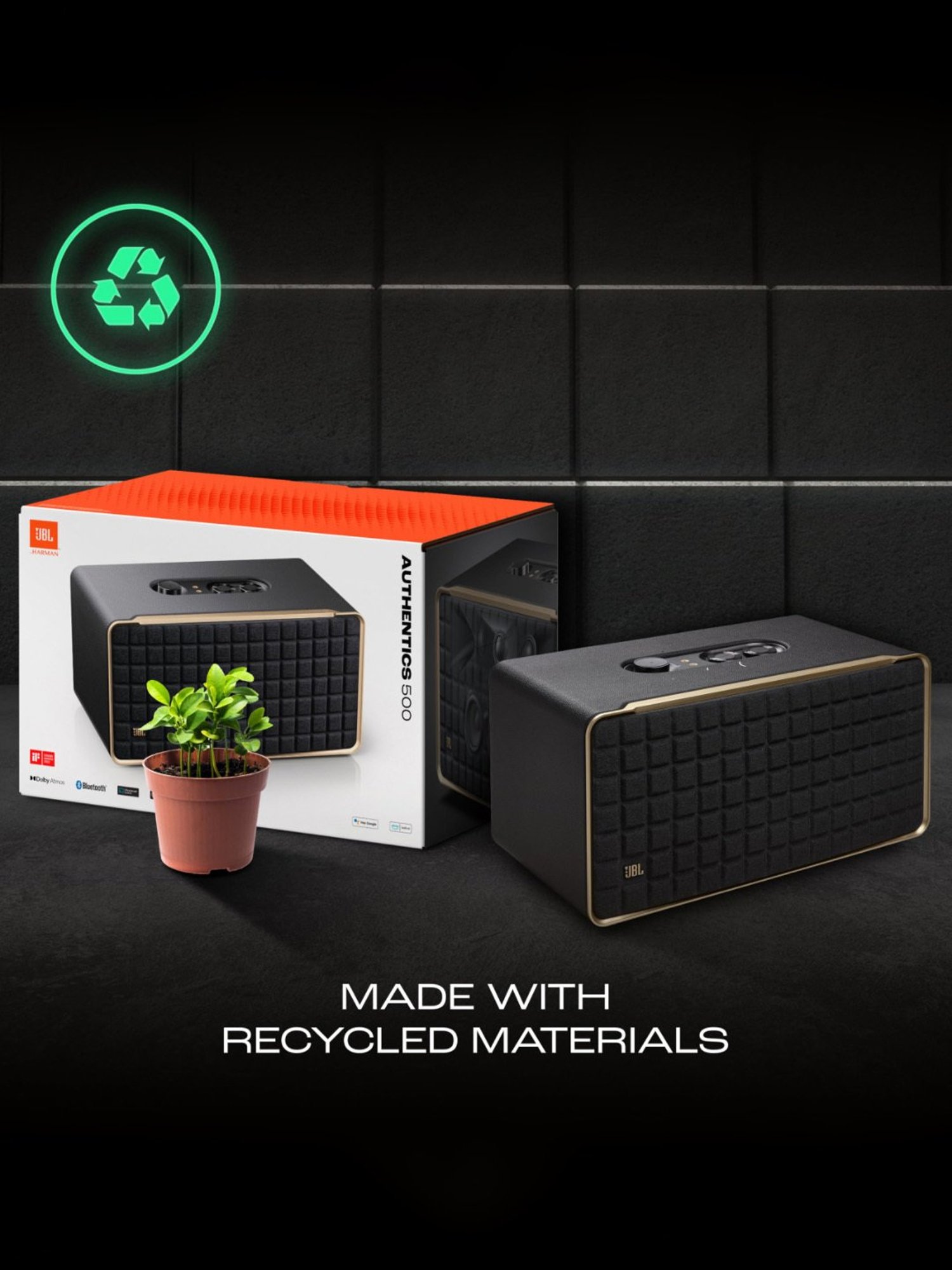 I Kall IK005 Bluetooth Tower Speaker (Brown)