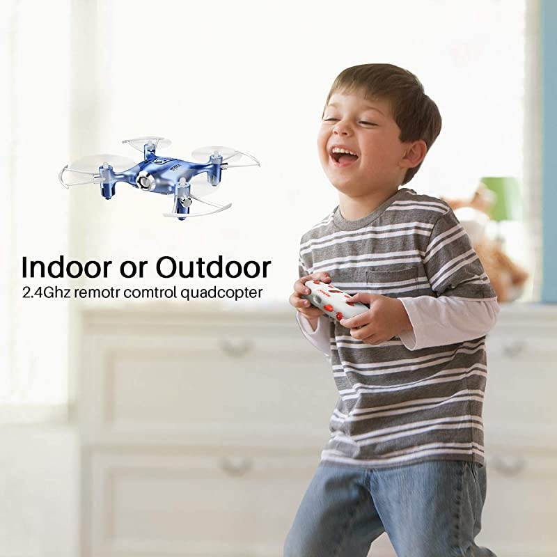 Drones for Kids or Adults, RC Drone Helicopter Toy, Easy Indoor Small Flying Toys for Boys or Girls Blue