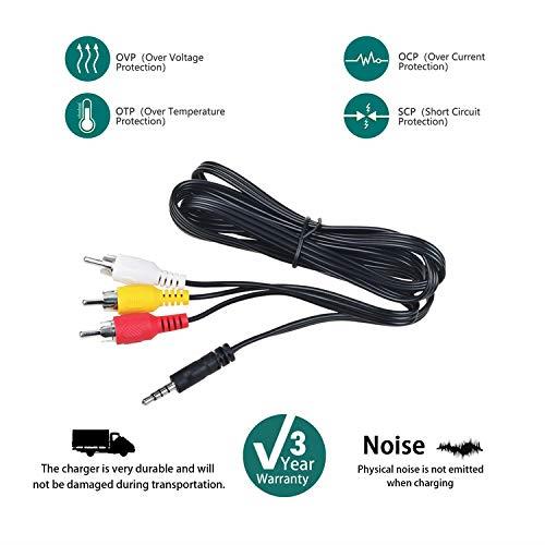 Video CableComposite Cord 100 ft RCA to RCA MMx3AV Cable for TVDVDVCD etd