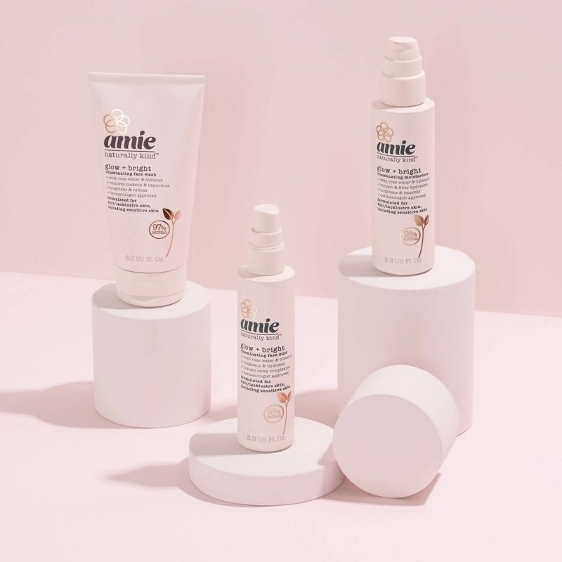 Amie Glow & Bright Illuminating Face Moisturizer - 3.3 fl oz