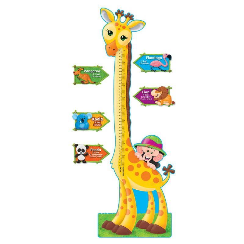 Trend Giraffe Growth Chart Bulletin Board Set 6 ft T8176