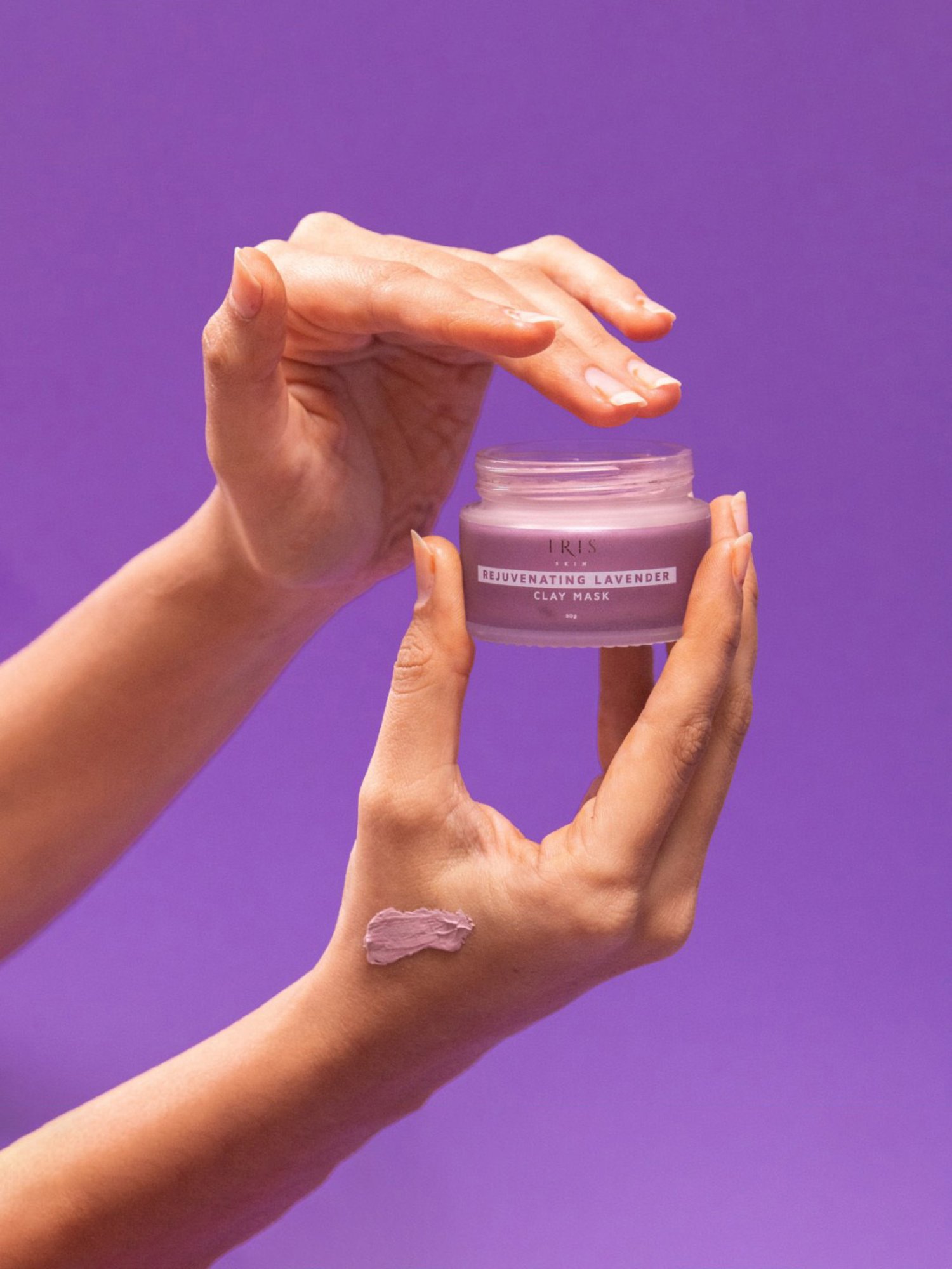 Iris Cosmetics Rejuvenating Lavender Clay Mask - 50 gm