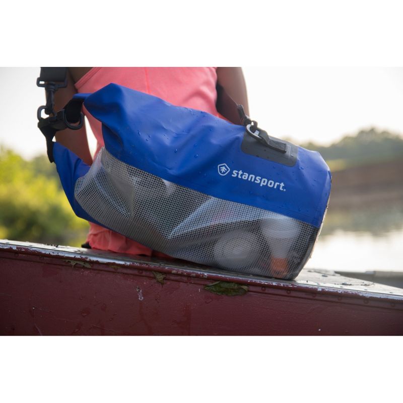 Stansport Waterproof Dry Gear Bag With Clear Front Panel 10L Blue