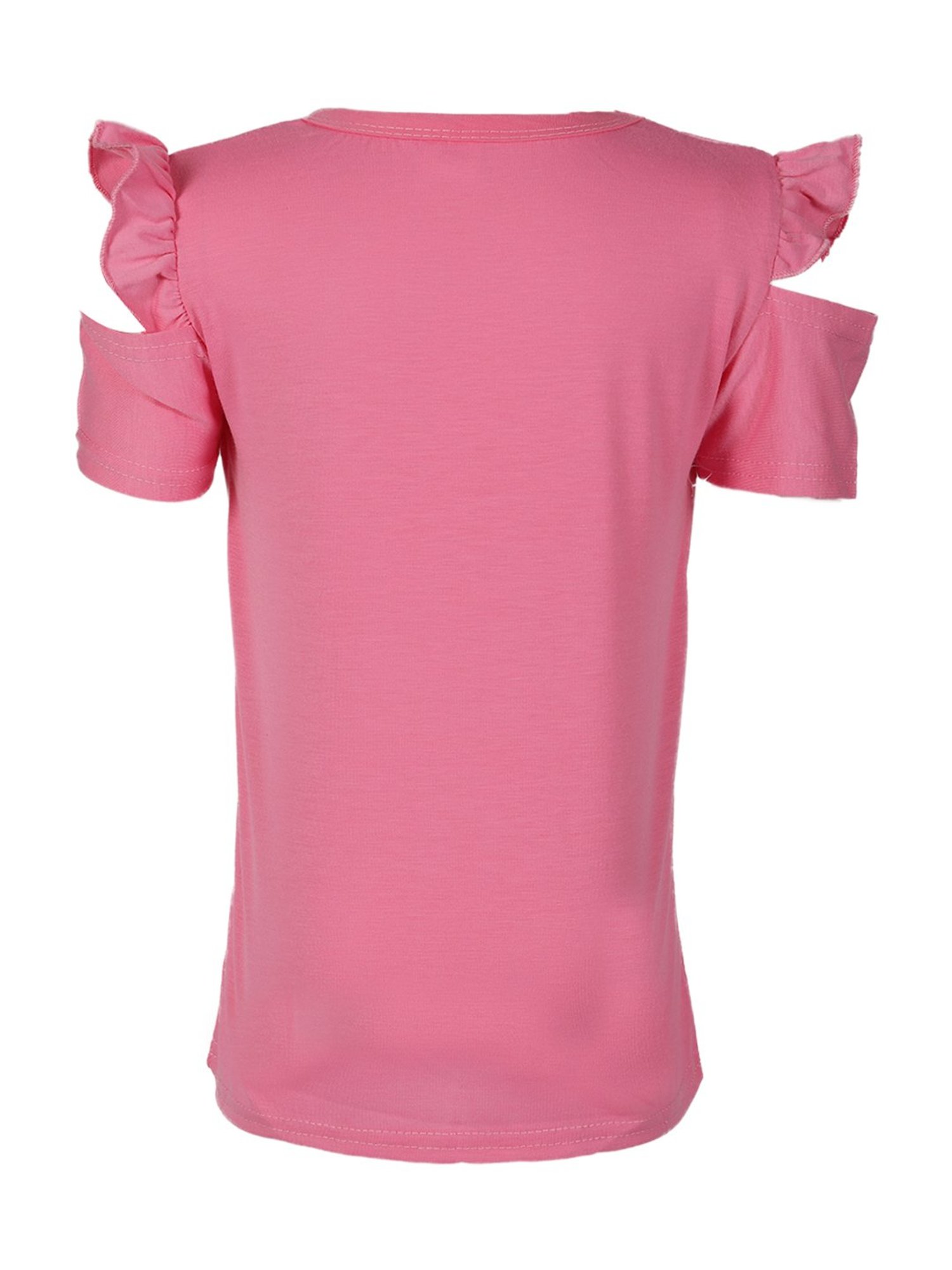 Passion Petals Kids Pink Cotton Printed Top