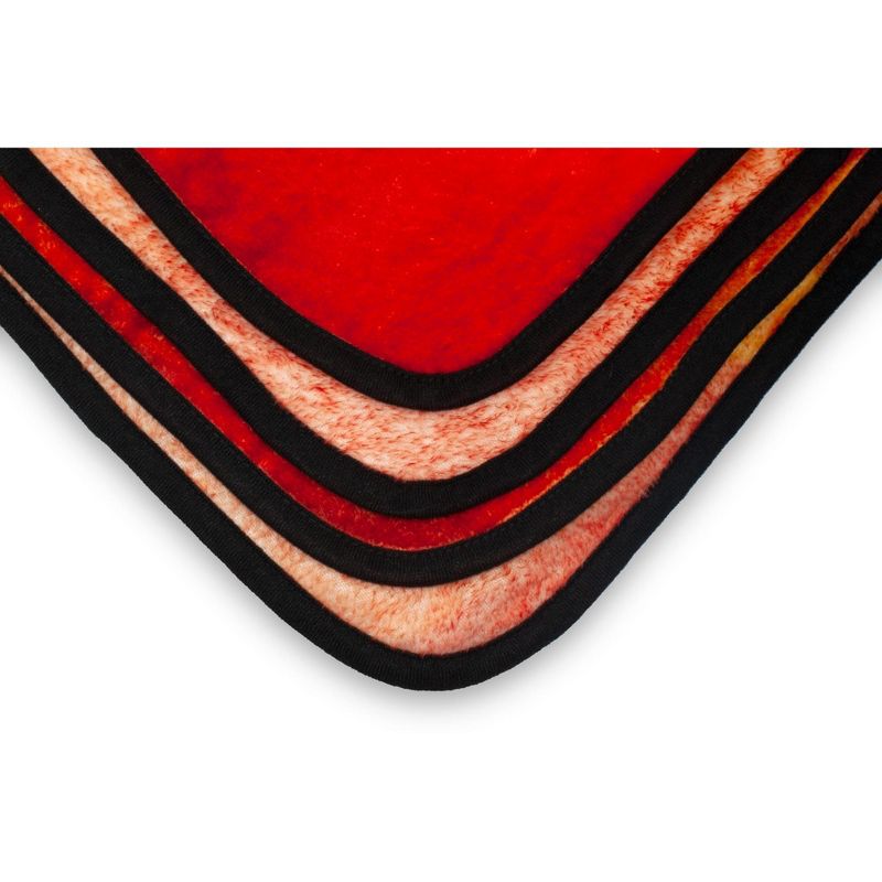 Just Funky Naruto With Kanji Symbols Large Anime Fleece Throw Blanket | 60 x 45 Inches