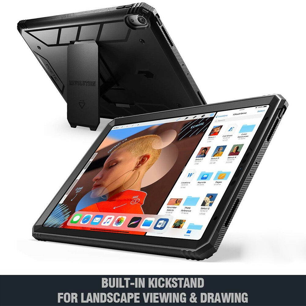 For iPad Pro 11 | Poetic [Screen Shield] Shockproof Hard Cover Case Black