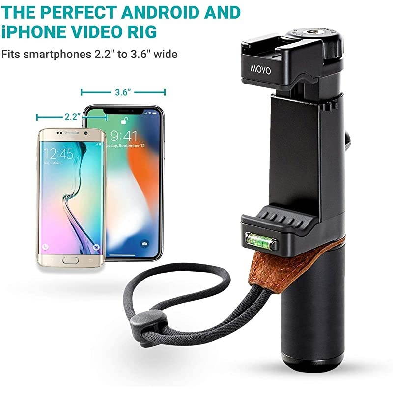 VXR10+ Smartphone Video Rig with Mini Tripod Phone Grip and Video Microphone Compatible with iPhone 11 11 Pro XS XR X 8 7 6S 6 5S and Android for YouTube TIK Tok Filming Vlogging
