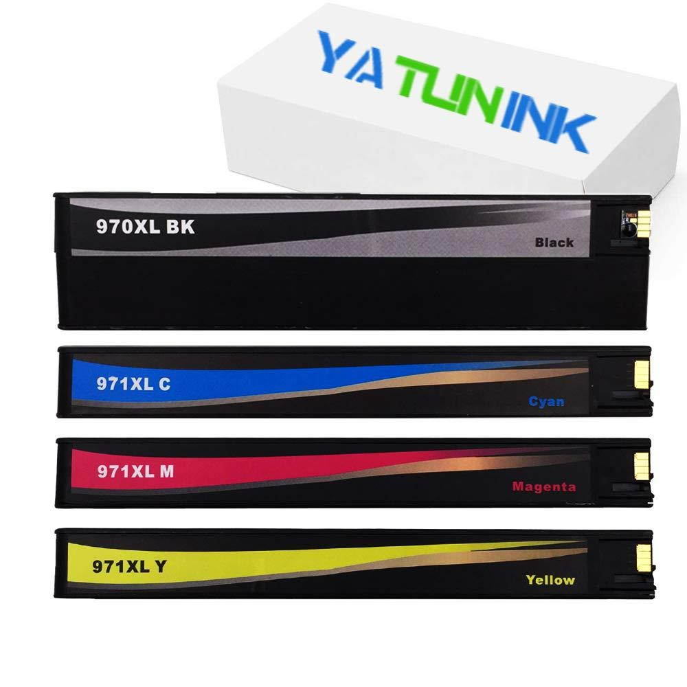YATUNINK Replacements for HP 970XL 971XL Ink Cartridges for OfficeJet Pro X476dn MFP X476dw MFP X576dn MFP X576dw MFP X451dn X451dw X551dw