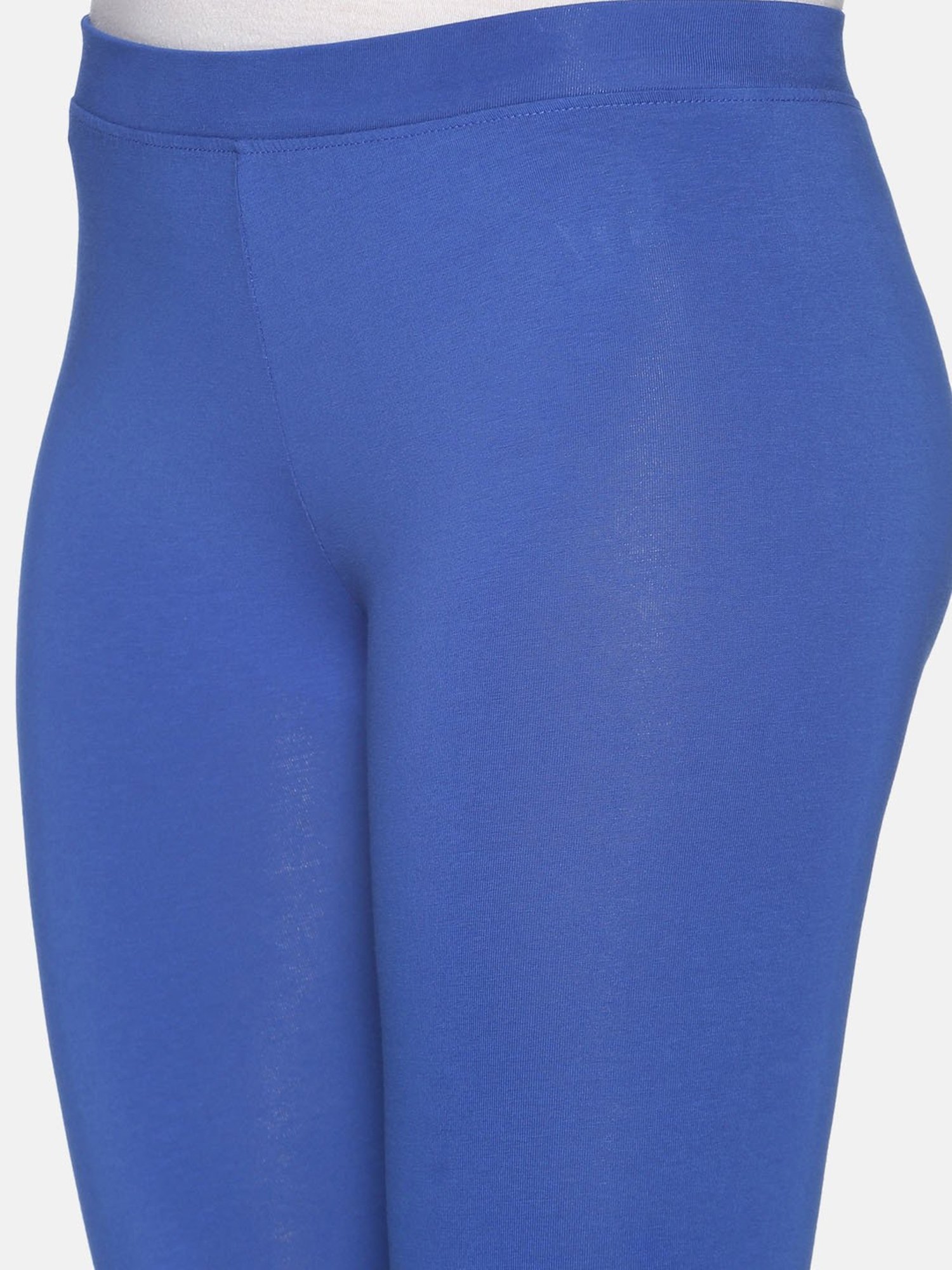 TWIN BIRDS Blue Ankle Length Leggings