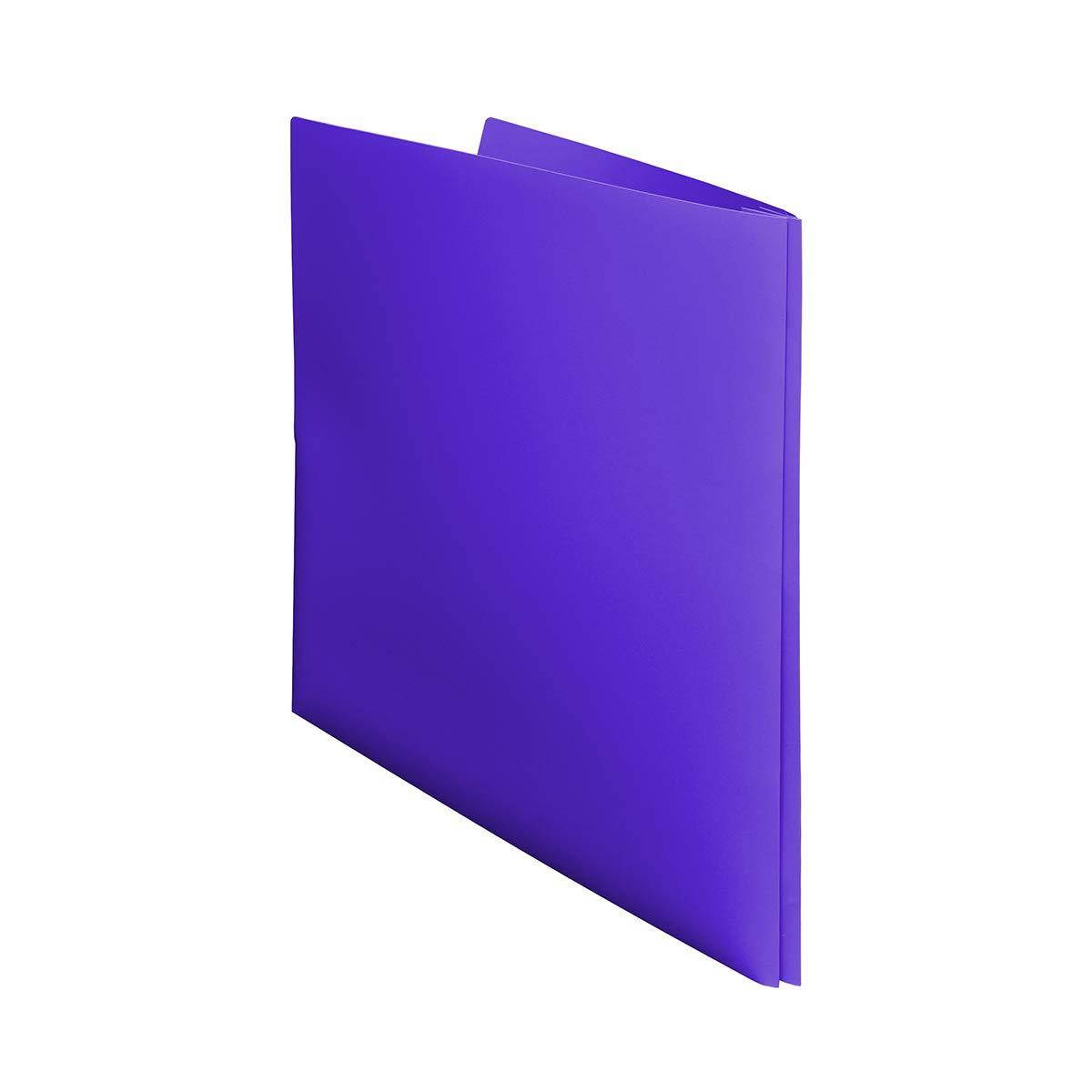 Ultra Pro - 10 Pack, PURPLE 2-Pocket Folders with 3-Prong Fastener