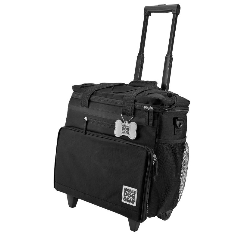 Overland Travelware Suitcase - Dog- Rolling Weekender - Black
