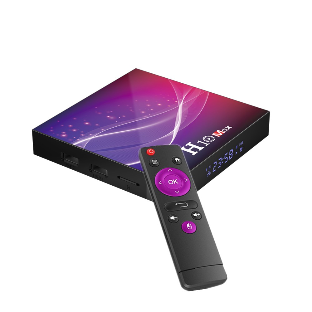 H10 MAX Smart TV Box Android 10.0 H616 Quad Core 64 Bit 2.4G WIFI 6K HDR H.265 4GB/32GB
