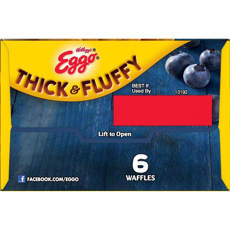 Kellogg's Eggo Thick & Fluffy Frozen Blueberry Cobbler Waffles - 11.6oz/6ct