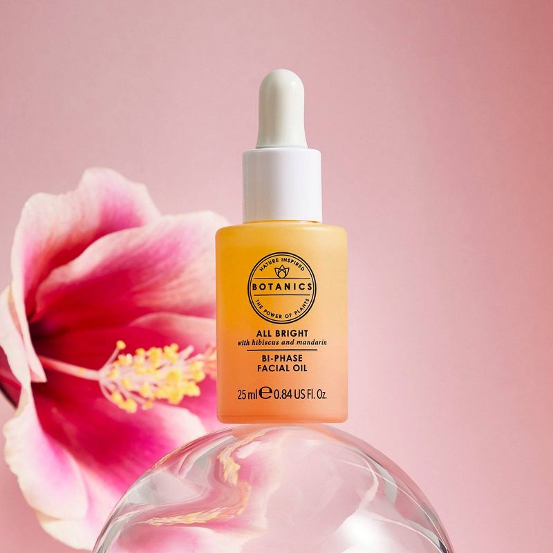 Botanics All Bright Brightening Bi-Phase Facial Oil - 0.84 fl oz