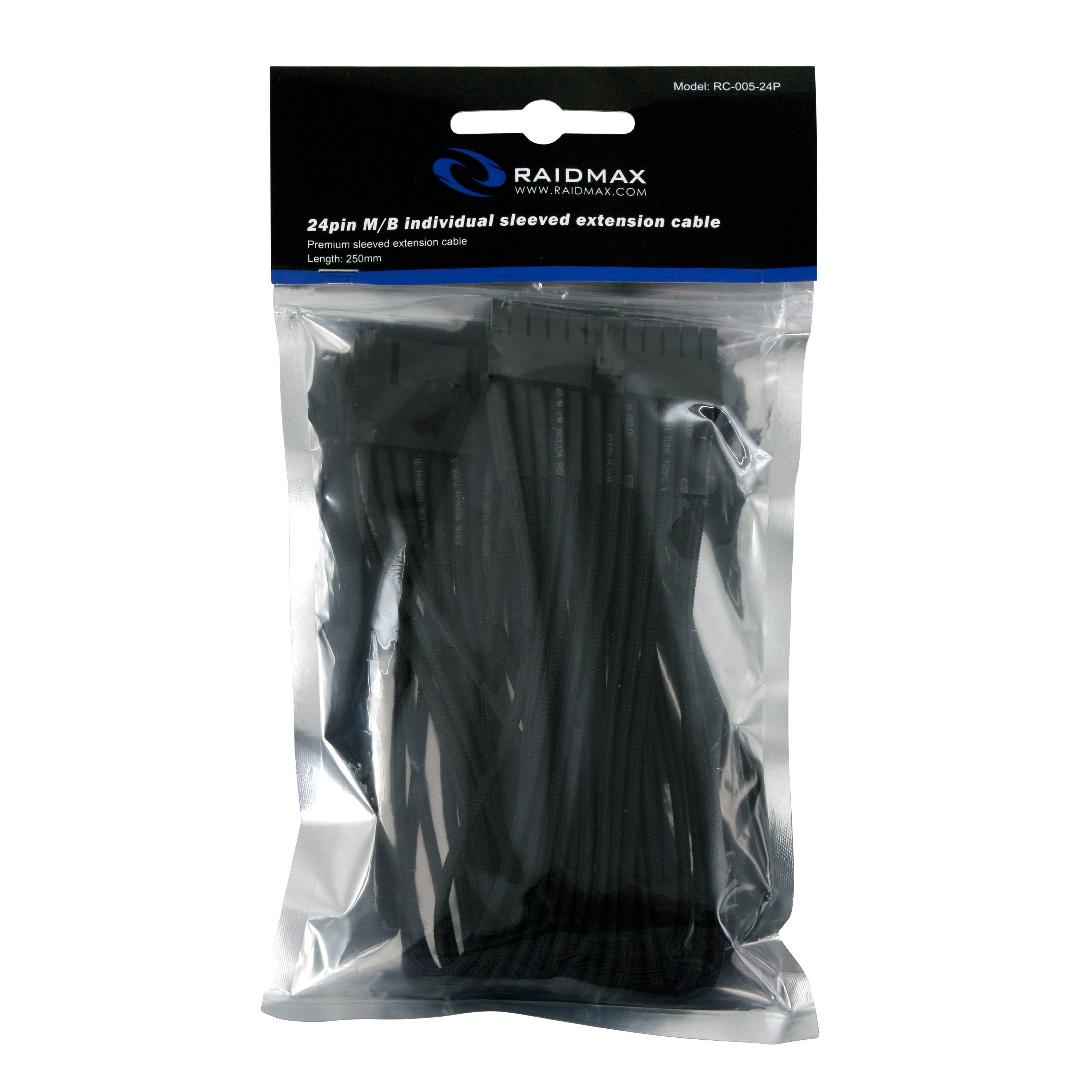 RAIDMAX ATX 24Pin to 20+4Pin PSU Power Supply Extension Cable-Black