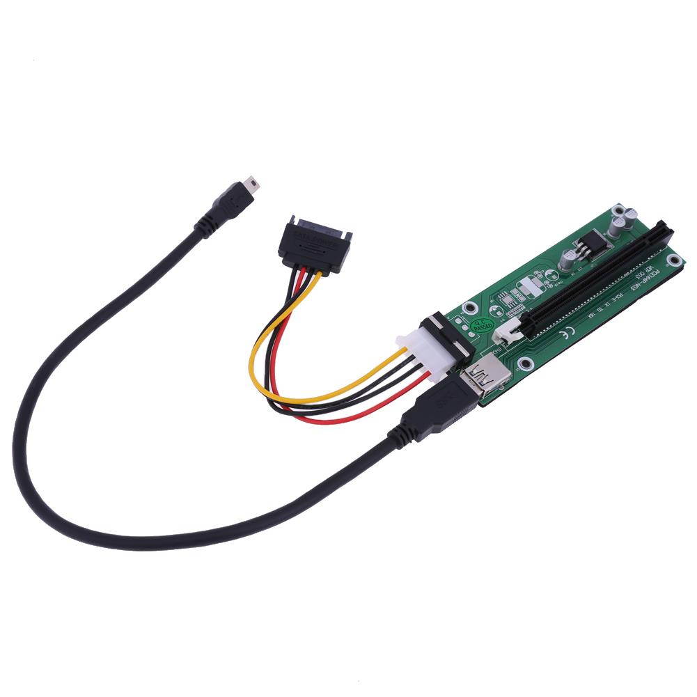 NGFF M.2 to PCI-e 16X Riser SATA to IDE Molex Power USB 3.0 Cable 40cm for Laptop External Video Card EXP GDC Bitcoin Miner