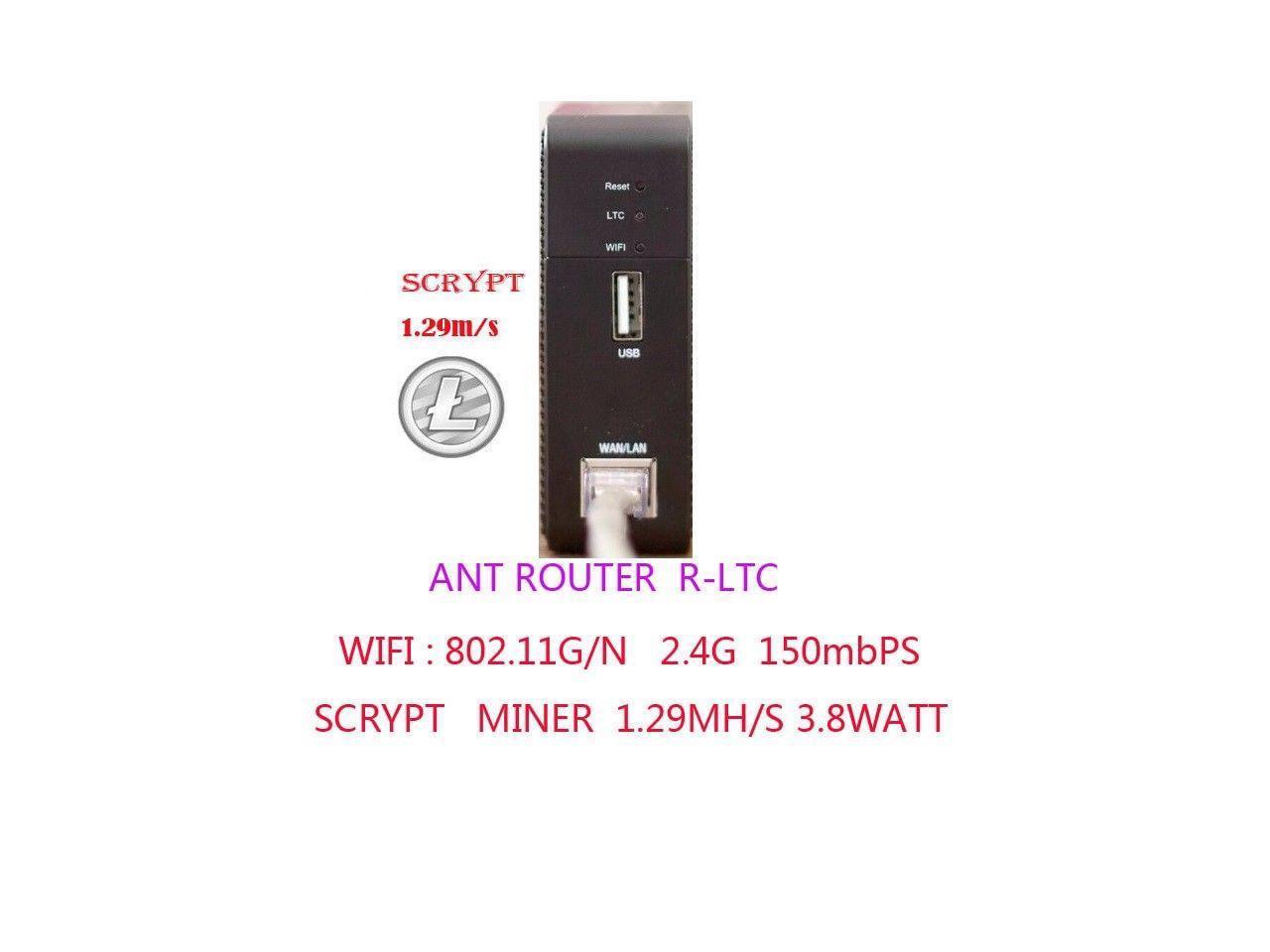 Bitmain antrouter R1 LTC Litecoin + WiFi Router New in Original Packaging