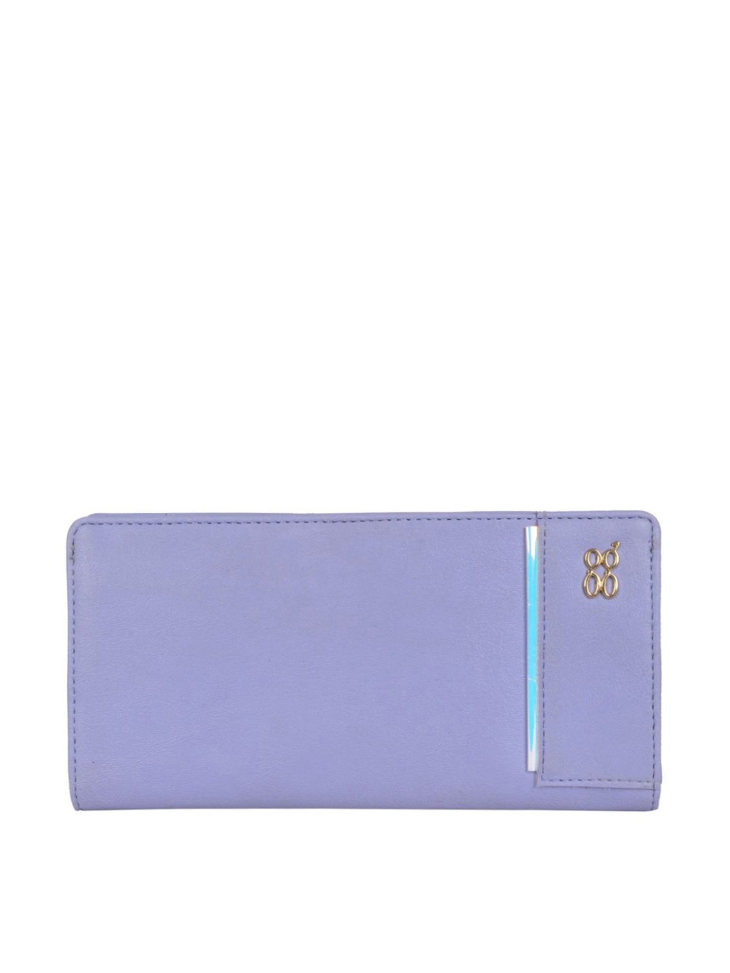 Baggit Purple Solid Bi-Fold Wallet for Women