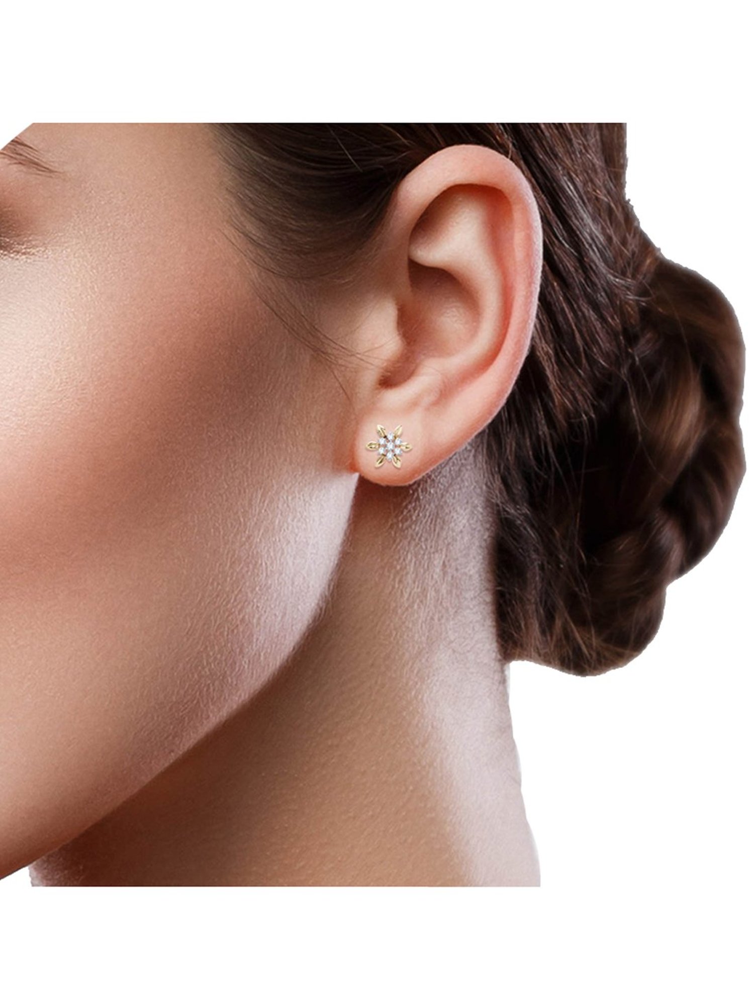 Waman Hari Pethe Jewellers 18k Gold & Diamond Earrings for Women