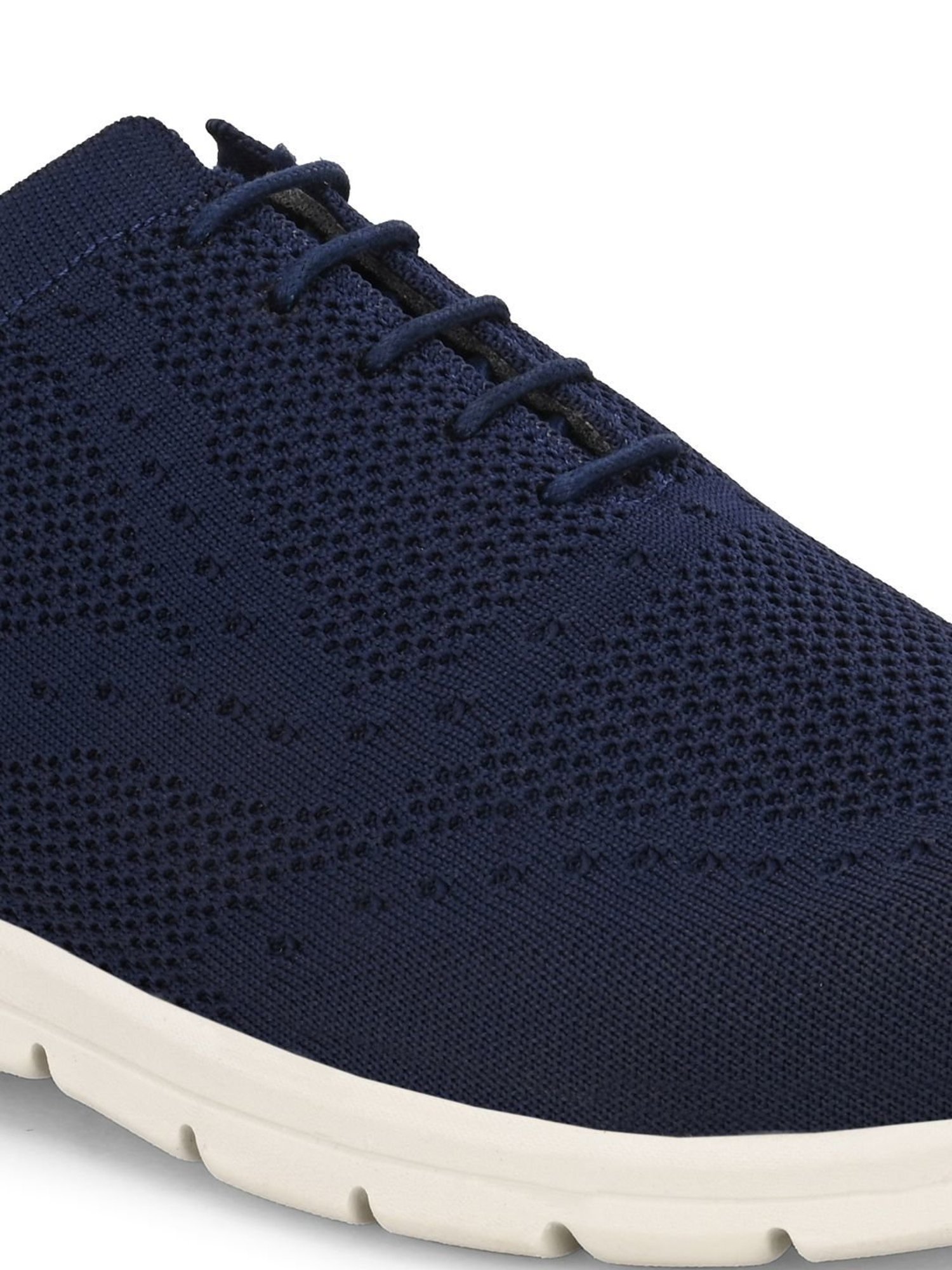 Hoversole Men's Lane Navy Brogue Shoes