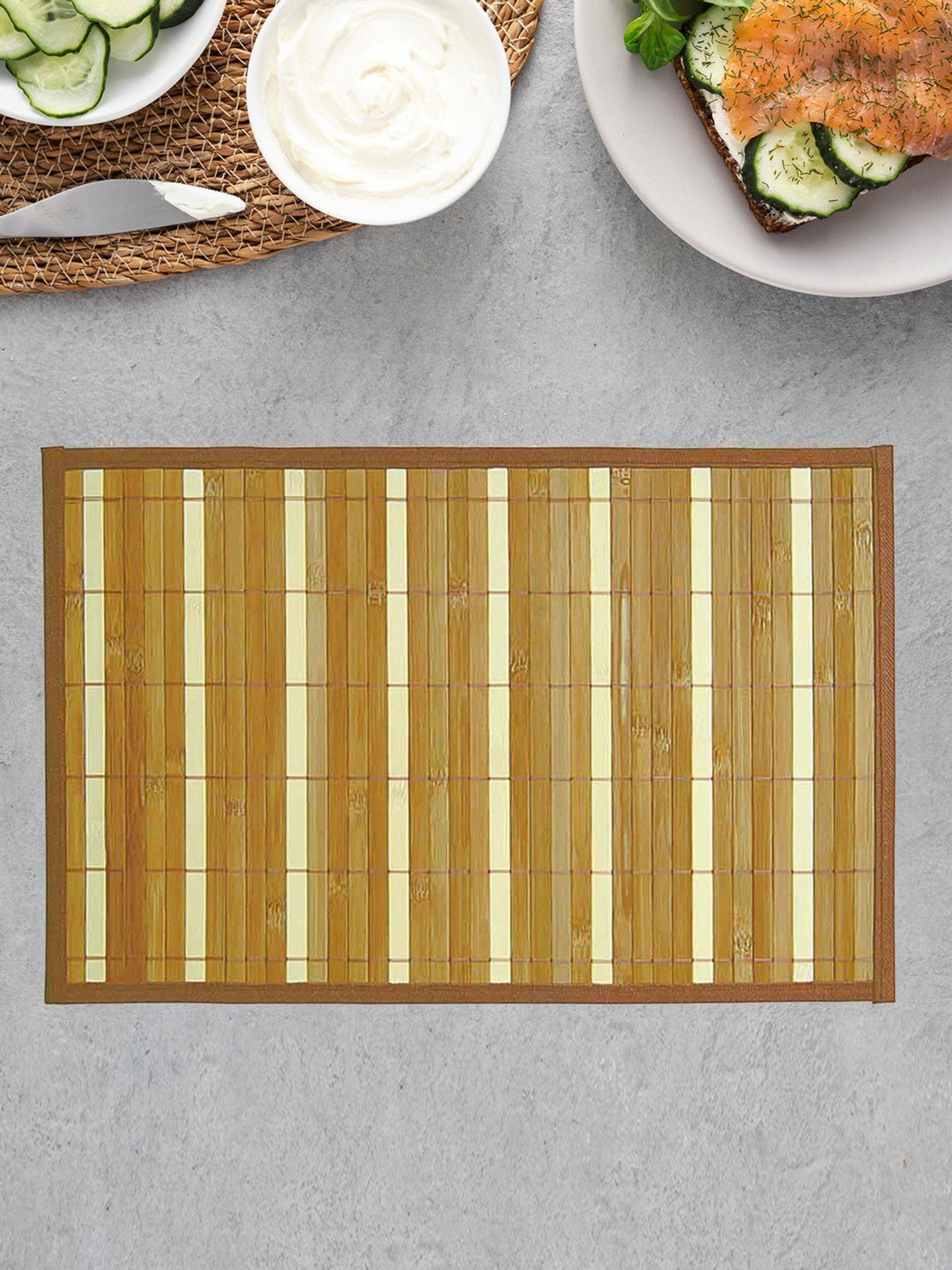 Freelance Brown Bamboo Set of 6 Placemats