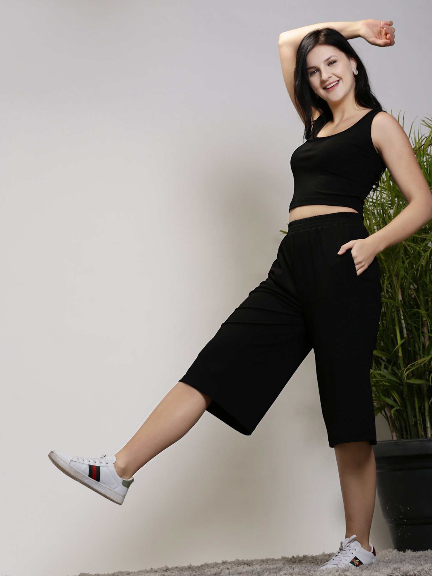 Sera Black Midi Co-Ord Set