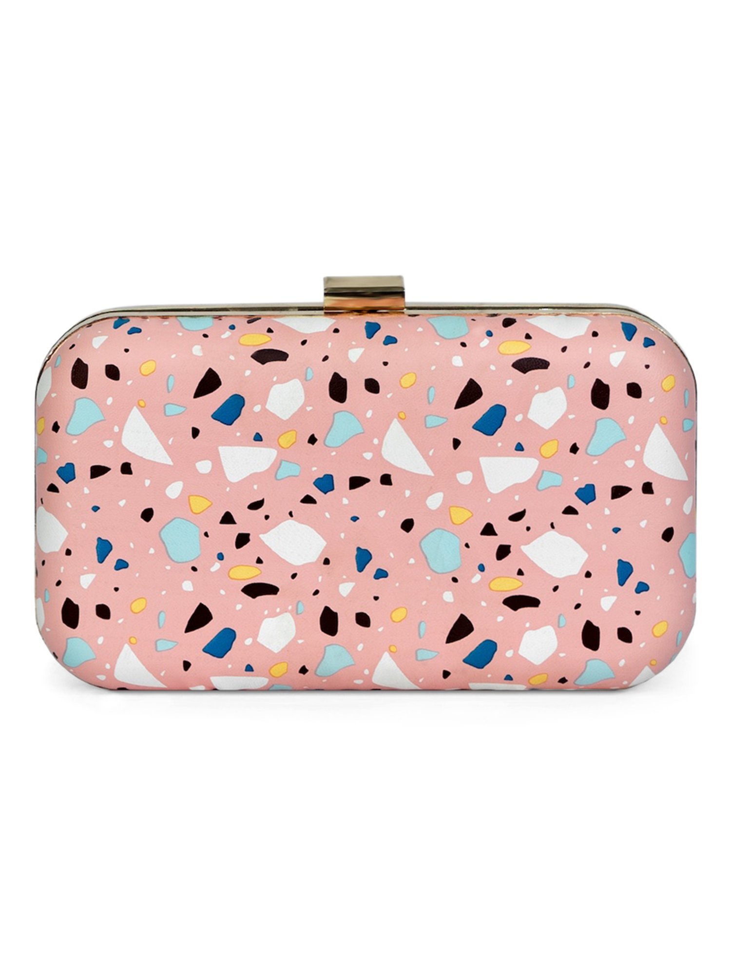 Modern Myth Pink Printed Clutch