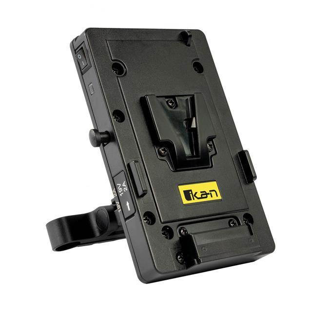Ikan Stratus V-Mount Battery Plate with D-Tap/USB Ports and 15mm Rod Adapter