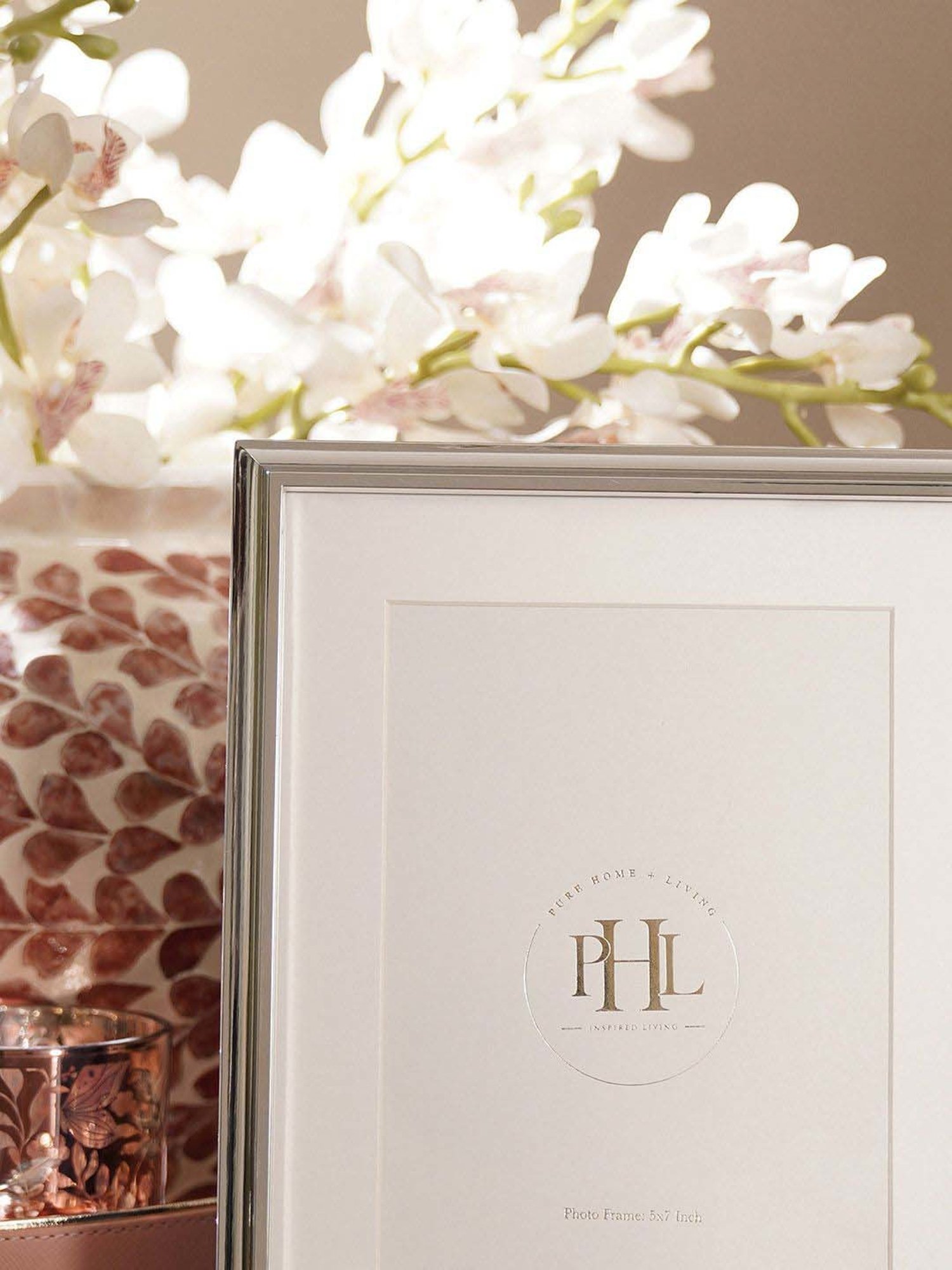 House This Kangto Brown & White Wood Photo Frame Gift Set