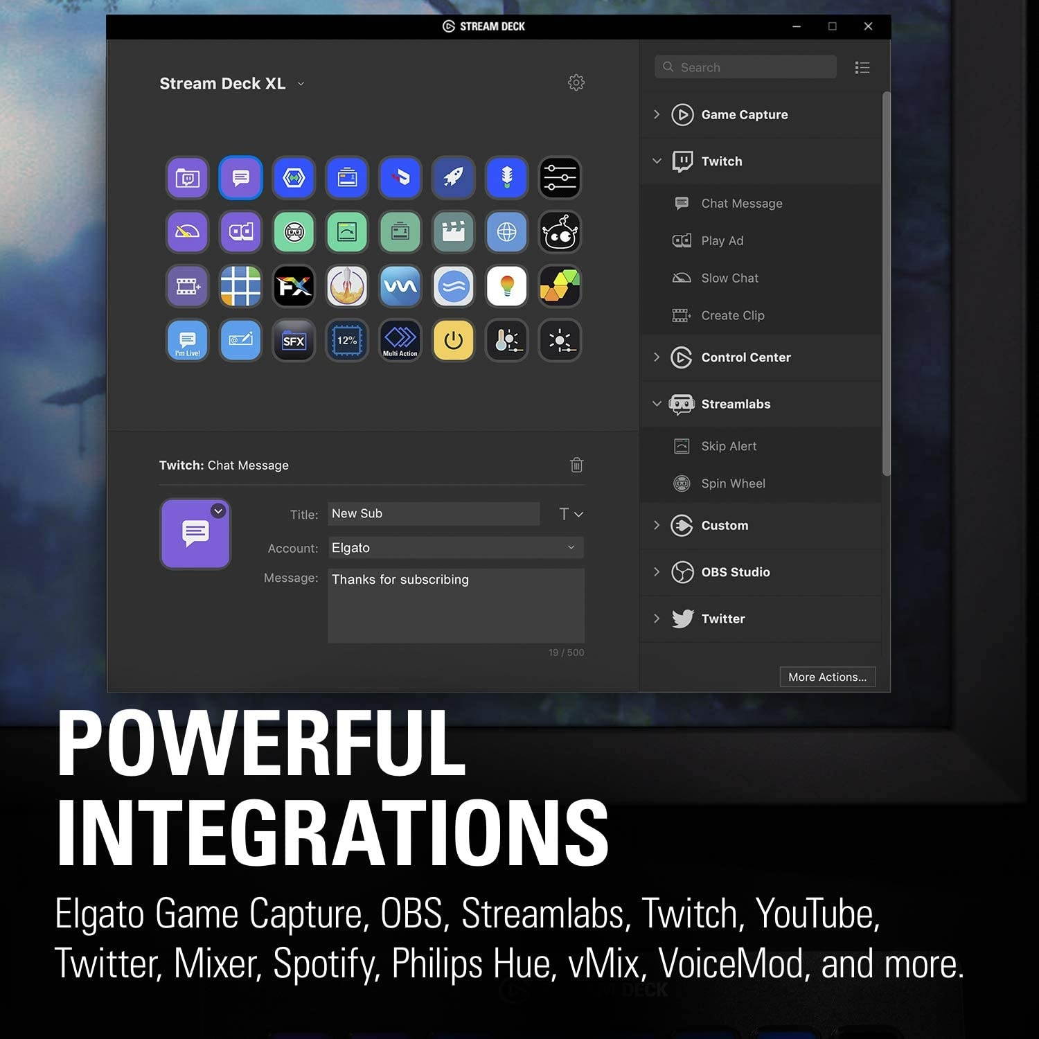 Elgato Stream Deck XL - Advanced Stream Control with 32 customizable LCD keys, for Windows 10 and macOS 10.13 or later