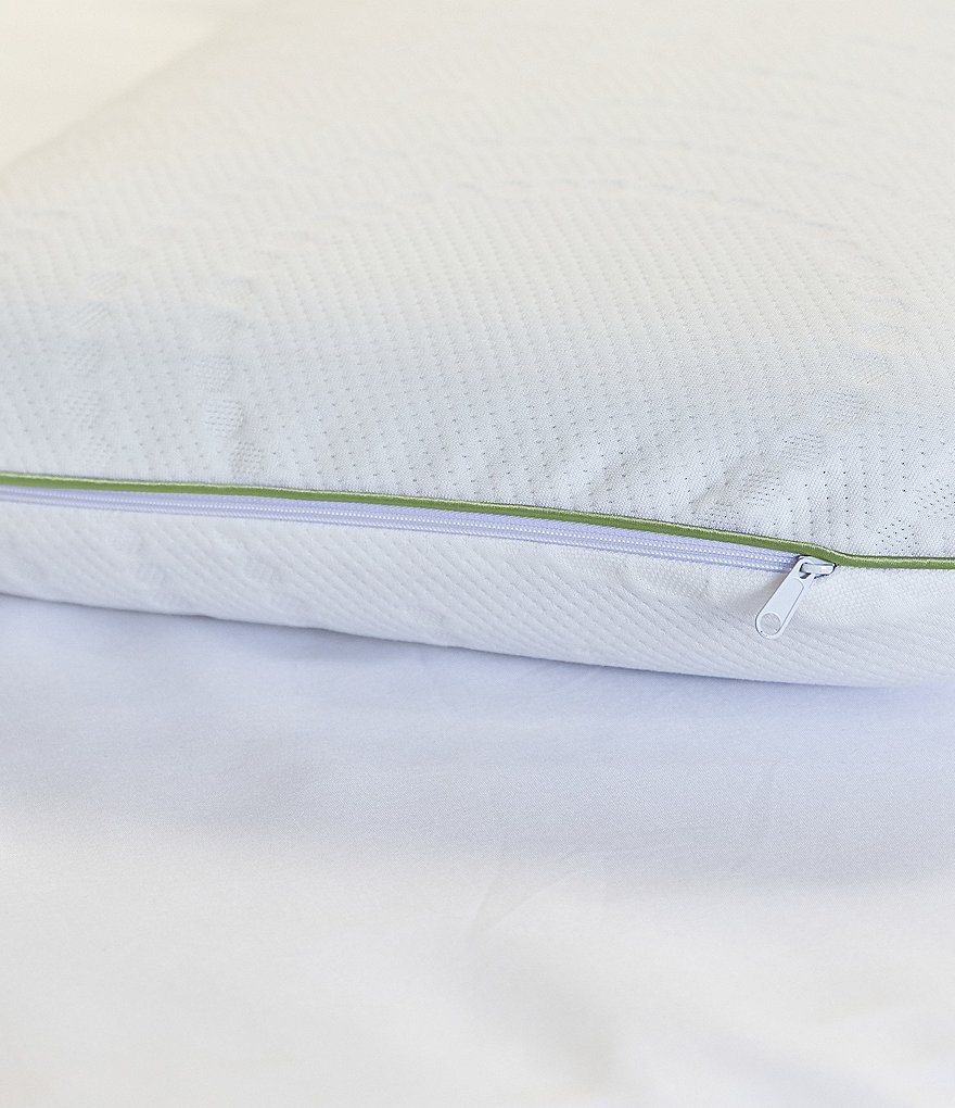 Sensorpedic Wellness Collection Calming Aloe Vera Infused Memory Foam Pillow