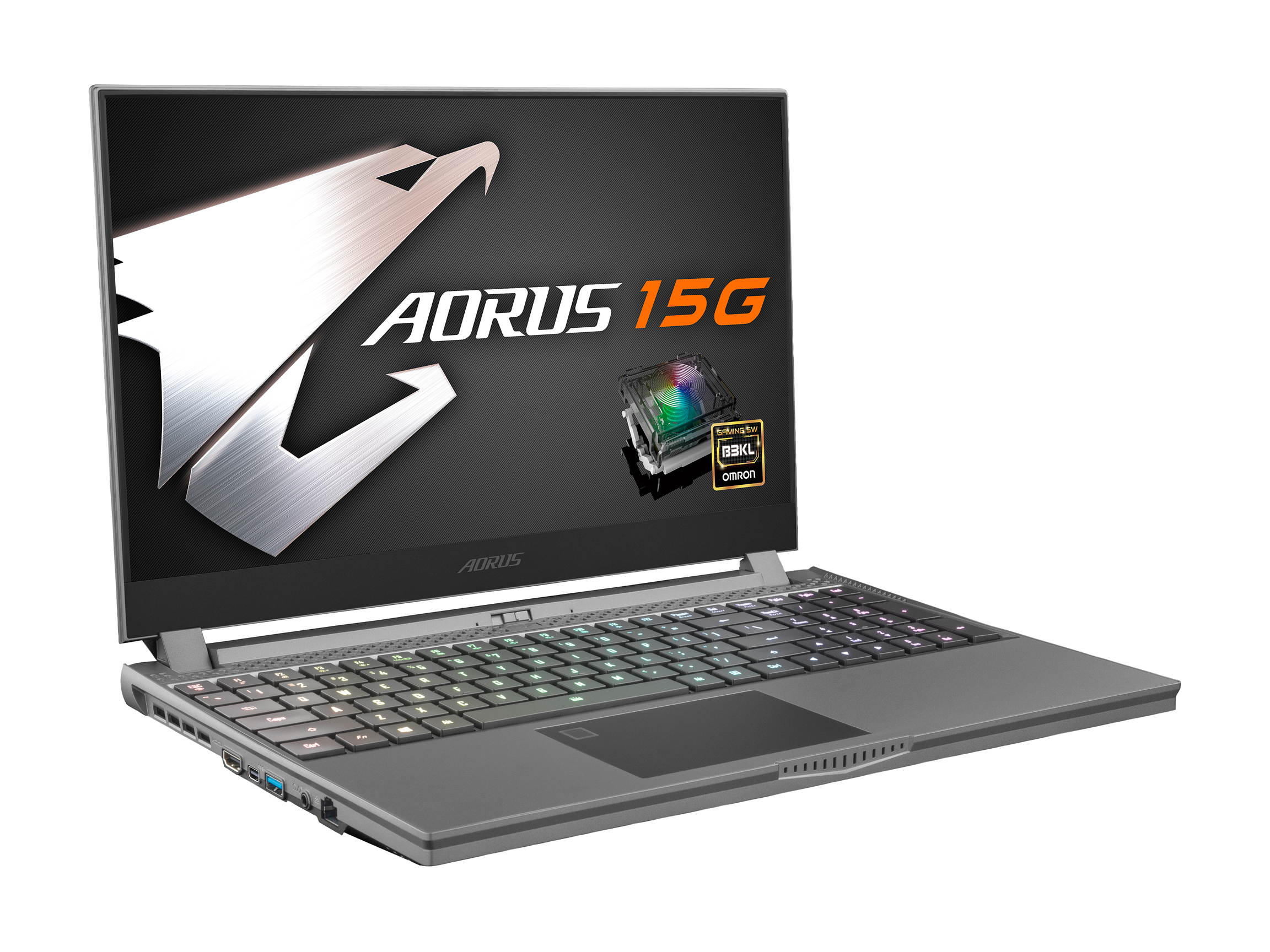 Gigabyte Aorus 15G - 15.6" - Intel Core i7-10875H - GeForce RTX 2070 Super Max-Q - 16 GB DDR4 - 512 GB SSD - Gaming Laptop (Aorus 15G XB-8US2130MP)