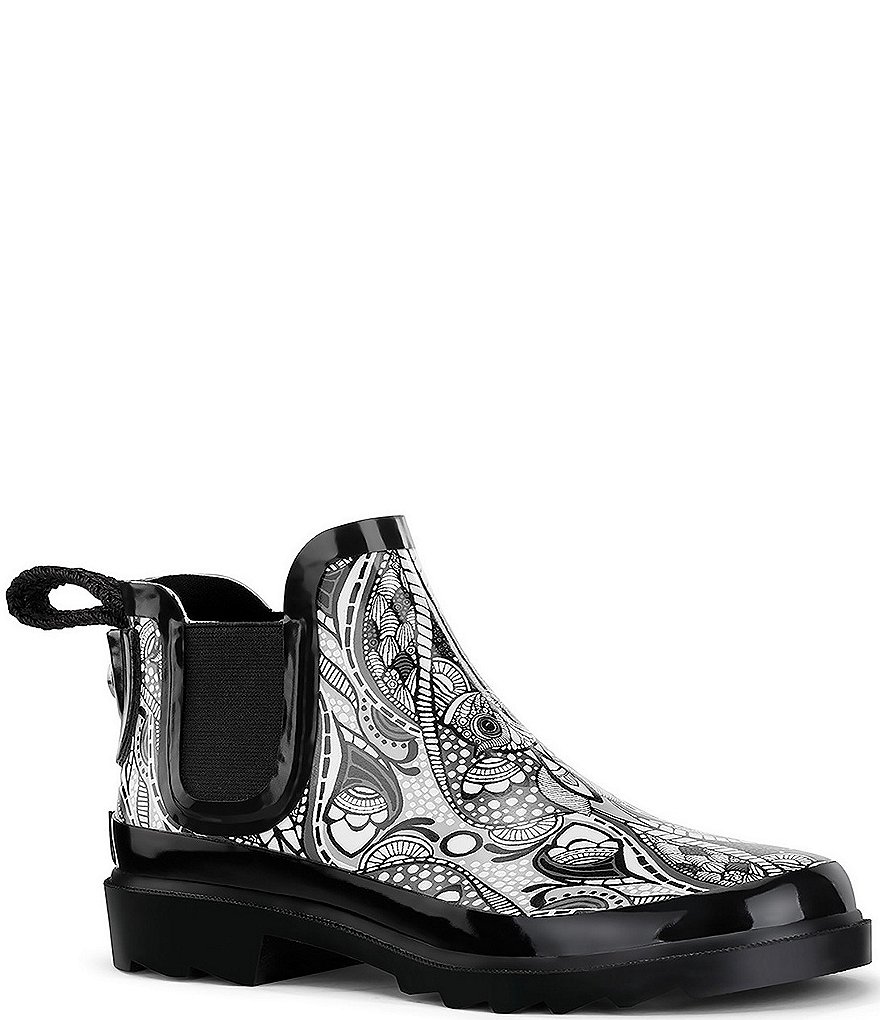Sakroots Rhyme Printed Waterproof Chelsea Rain Booties